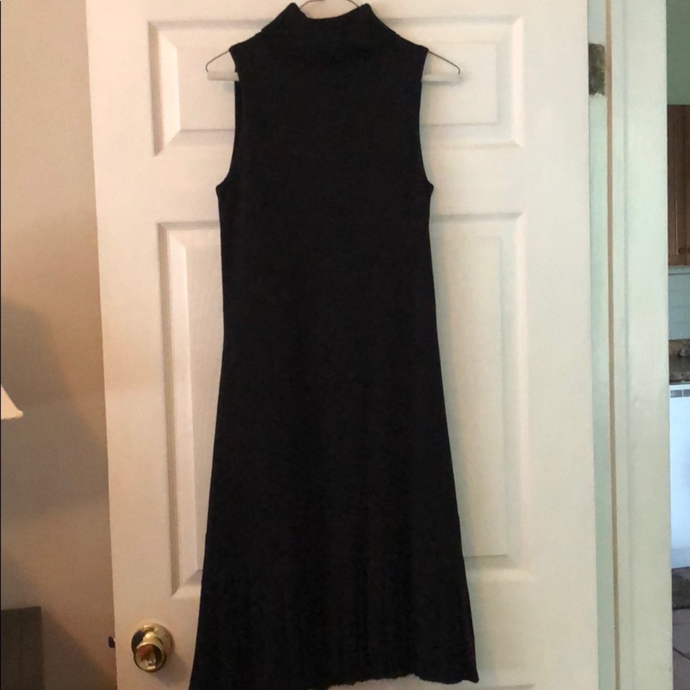 Calvin Klein Turtleneck Sleeveless Sweater Dress